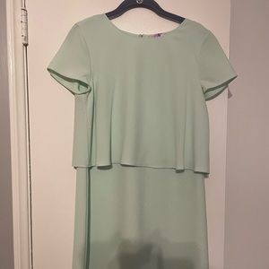 Ted Baker Seafoam Mini Flutter Back Dress